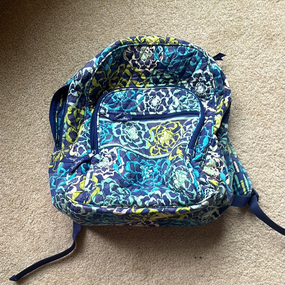 Vera Bradley Floral Blue/Green Backpack